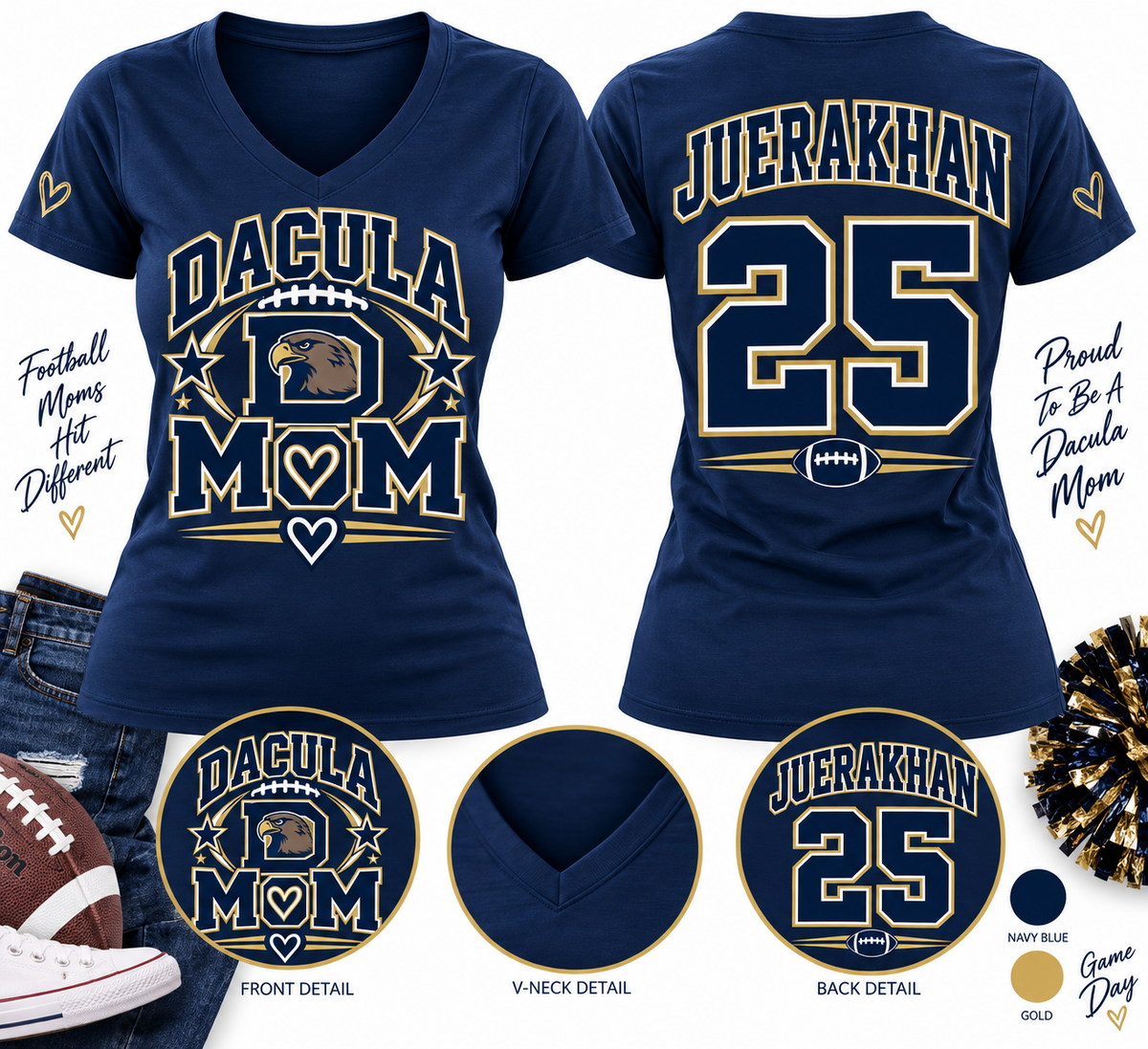 Dacula Spirit wear Football  T-Shirt 2026